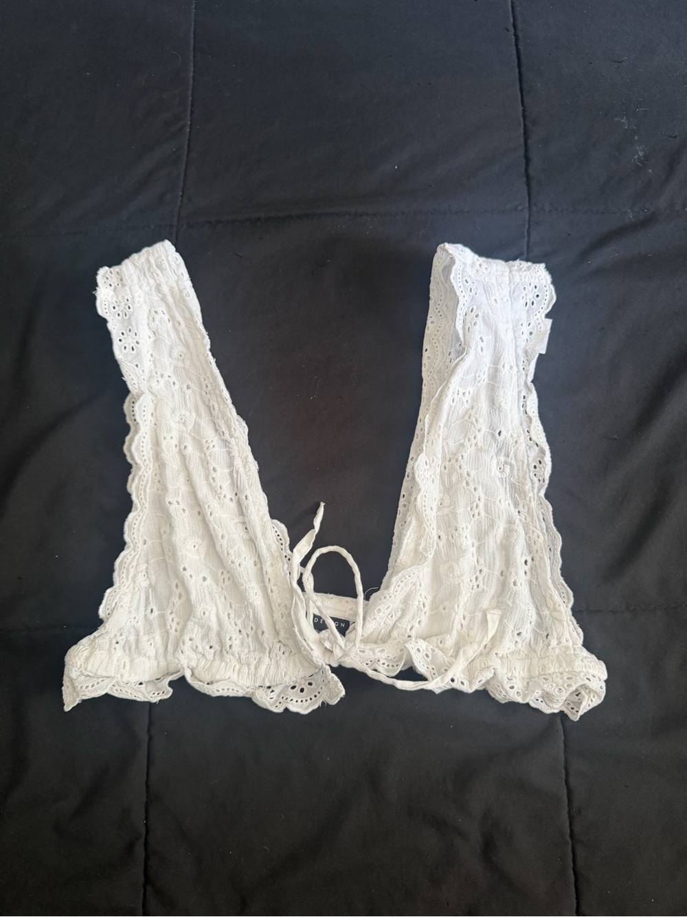 ASOS Design White Eyelet Lace Bralette - Women Intimates